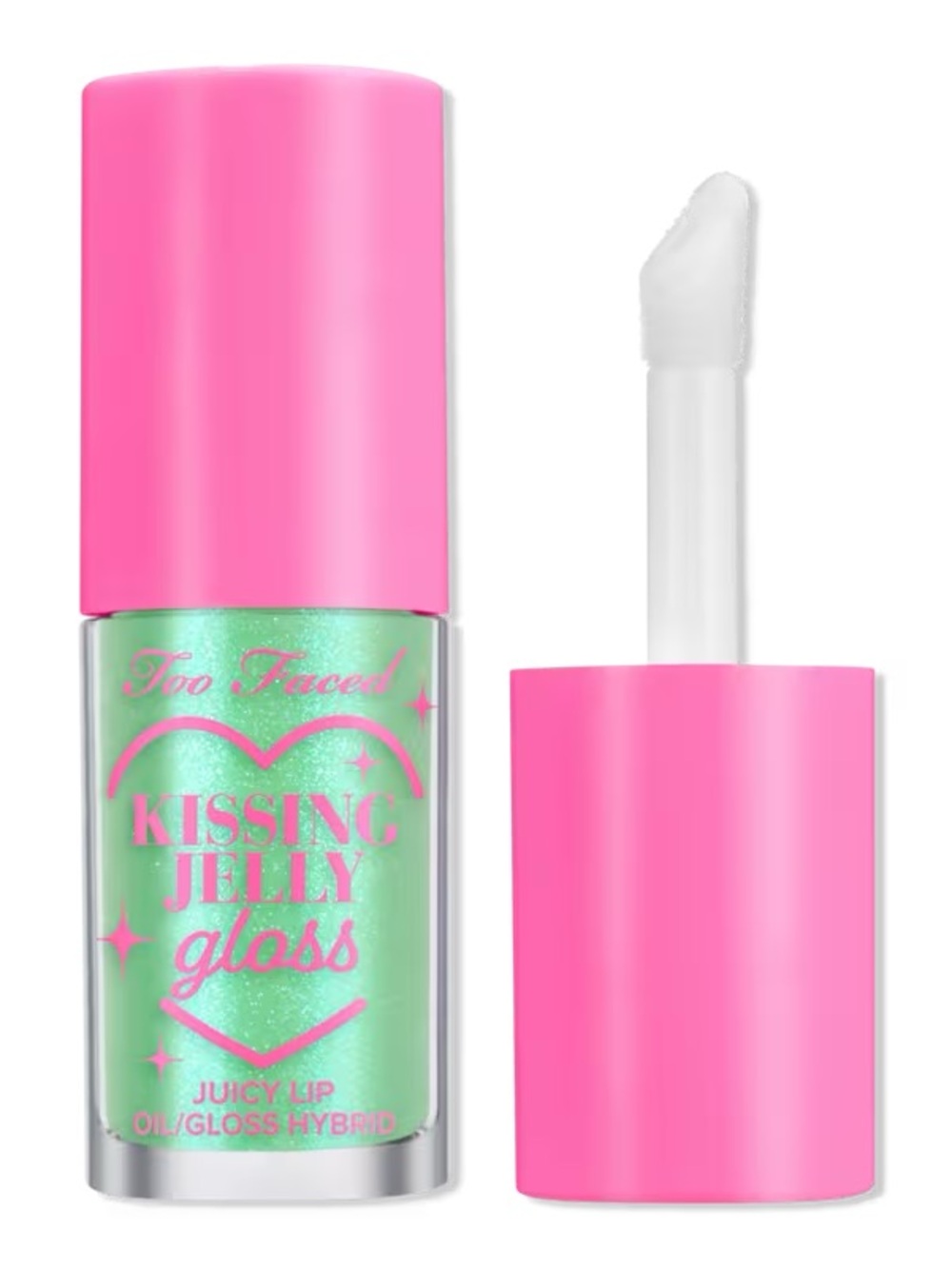 Too Faced Kissing Jelly Gloss in Green Apple